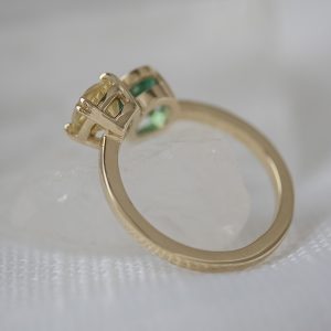 Emerald and Sapphire Toi et Moi